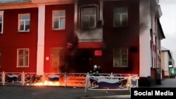 Підпал військкомату в російському місті Кемерово, ілюстративне фото