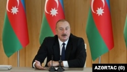 Ադրբեջանի նախագահ Իլհամ Ալիևը կառավարության նիստի ժամանակ, Բաքու, 11-ը հուլիսի, 2023թ.