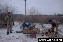 Зима на півдні України порівняно тепла, але вітер в степу пронизує холодом