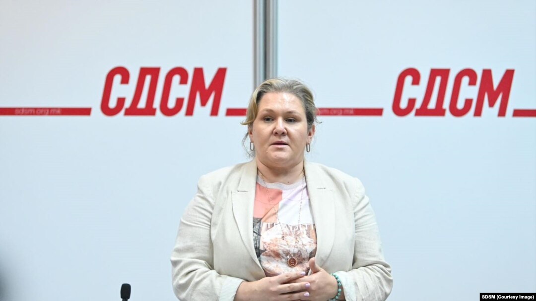 Поранешната министерка за одбрана и кандидат за претседател на СДСМ Славјанка Петровска 