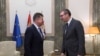 Miroslav Lajčak i Aleksandar Vučić u Beogradu, 14.11.2023.