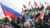 Паметникът на съветската армия в София на 9 май 2023 г.