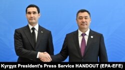 Türkmen we gyrgyz prezidentleri 