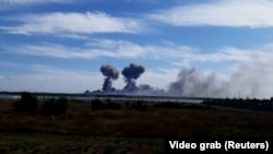 Вибухи на базі армії РФ у Саках, ілюстративне фото