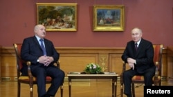 Владимир Путин и Александр Лукашенко