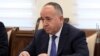 Armenia - Armenian Defense Minister Arshak Karapetian at a meeting with a visiting NATO envoy, Yerevan, October 21, 2021.