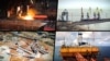 Видобуток корисних копалин у Криму, порт і металургія. Колаж