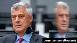 Bivši predsjednik Kosova Hašim Tači tokom pojavljivanja pred Specijalnim vijećima u Hagu, Holandija, novembar 2020.