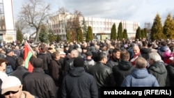 Пратэст супраць дэкрэту № 3 у Пінску