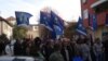 Zastave Vojvodine na skupu Lige socijaldemokrata Vojvodine