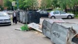 Nagomilani otpad uz kontejner u Sarajevu, 26. maj 2025.