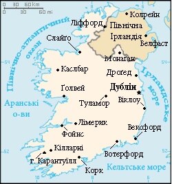 Мапа Ірландії