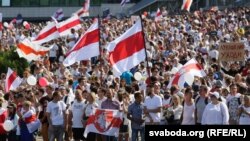 За різними даними, на вулиці Мінська 16 серпня вийшли від 100 до 200 тисяч людей
