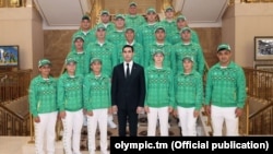 Церемония отправки туркменских спортсменов на Олимпийские игры в Токио-2020. Ашхабад. Фото TDH.