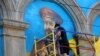 У Запоріжжі відновлюють мурал із портретом полковника армії УНР Болбочана