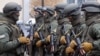 Співробітники управління спеціальних операцій Національного антикорупційного бюро України (НАБУ) перед початком церемонії складання присяги. Київ, 9 лютого 2016 року