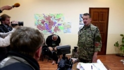 Ігор Гіркін (Стрєлков), командир російських гібридних сил у Слов'янську. 27 квітня 2014 року