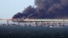 Пожар на Крымском мосту, 8 октября
