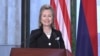 Armenia - US Secretary of State Hillary Clinton at a press-conference in Yerevan, 04Jul,2010