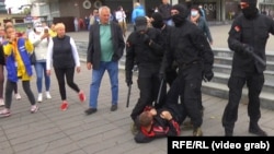 Затримання під час протестів у Мінську, 27 вересня