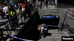 Закрытая станцыя мэтро ў Мадрыдзе, 29 красавіка 2025 году