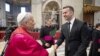 Premijer Crne Gore Milojko Spajić i papa Leo XIV na inauguracionoj misi. Vatikan, 18. maj 2025.