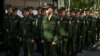 Російські призовники на церемонії перед відправкою в гарнізони 
