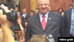 Vojislav Šešelj u parlamentu Srbije