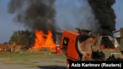 Пожежа на бавовняному заводі в місті Тертер, Азербайджан, 19 жовтня 2020 року