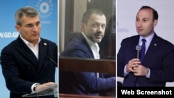 მდინარაძე ბაჩიაშვილზე: „არ ვთქვათ, რომ ეს ასე არ იყო“. ფოტოზე მარცხნიდან: მამუკა მდინარაძე, გიორგი ბაჩიაშვილი და ანრი ოხანაშვილი