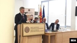 Претседателот Ѓорге Иванов на конференција за византологија и медиевистика насловена „Самуиловата држава – 1.000 години потоа“
