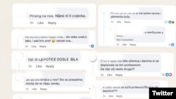 Komentari ispod tekstova o Sari Vujisić.