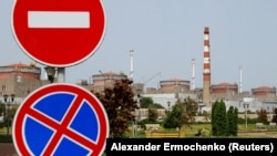 Вигляд на Запорізьку атомну електростанцію, 22 серпня 2022 року