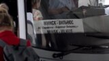 Аўтобус зь Менску на вакзале ў Вільні. Ілюстрацыйнае фота