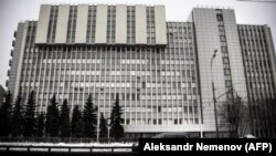 Общий вид здания Института органической химии в Москве, в котором, предположительно, разрабатывалось вещество "Новичок".