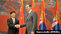 Meng Dijandžu i Aleksandar Vučić u Beogradu