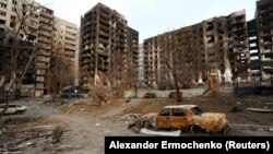 Фото одного із житлових кварталів Маріуполя