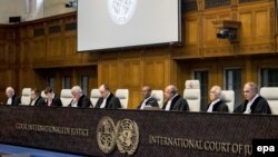 Розгляд вимоги України вжити тимчасових заходів проти Росії в Міжнародному суді. Гаага, 19 квітня 2017 року