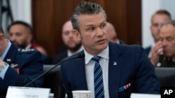 Очільник Пентагону Піт Геґсет під час виступу 10 червня у Конгресі США. Вашнгтон, США