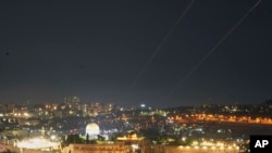 Tragovi raketa iznad Jerusalema, 13. juna