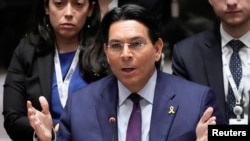 Danny Danon na sjednici Savjeta bezbjednosti UN, 13. juna